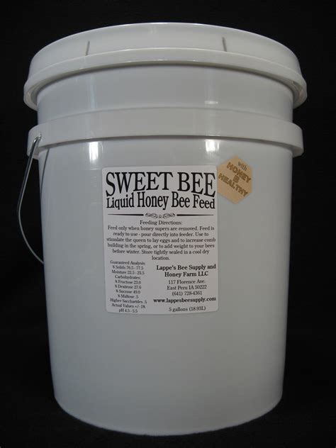 Sweet Bee Liquid Honey Bee Feed 5 Gallons Lappe Amp 39 S Bee Supply And