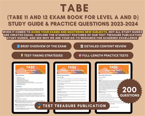 Tabe Test Study Guide 2023 2024 In Depth Content Review Practice