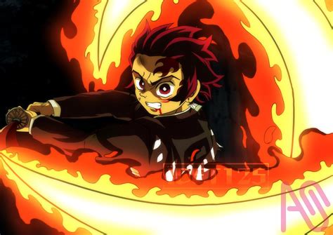 Tanjiro Kamado Flame Dance Form Of Sun Breathing Idet125