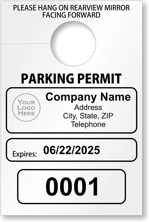 Temporary Parking Passes Customize Online