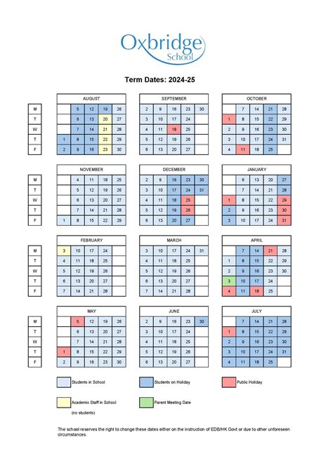 Term Dates Cambridge