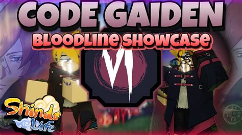 The Code Gaiden Bloodline In Shindo Life Showcase Youtube