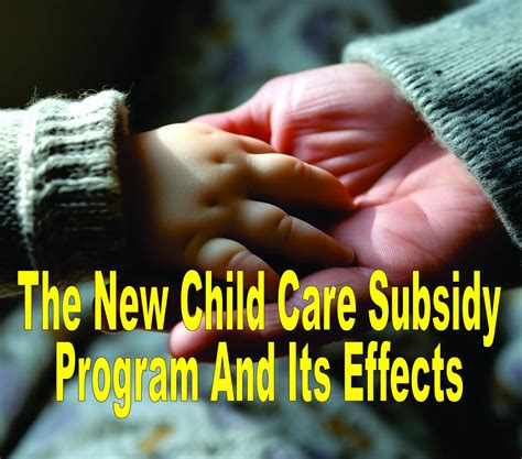 The New Child Care Subsidy Program And Its Effects Singlemothers Us