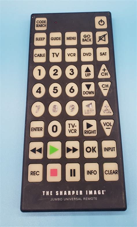 The Sharper Image Oversized Universal Remote Control Yale University