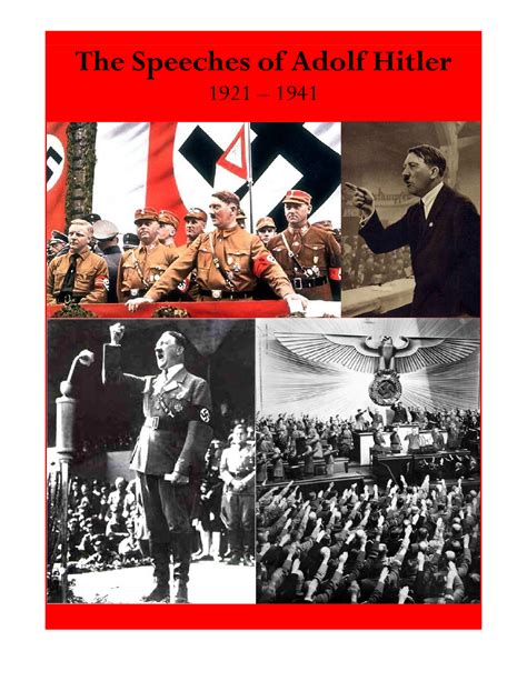 The Speeches Of Adolf Hitler 1921 1941 By Adolf Hitler