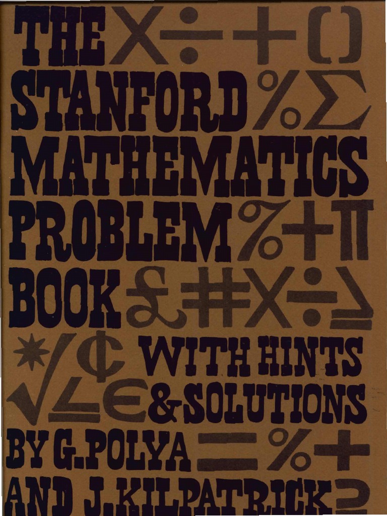 The Stanford Mathematics Problem Book Bookpath