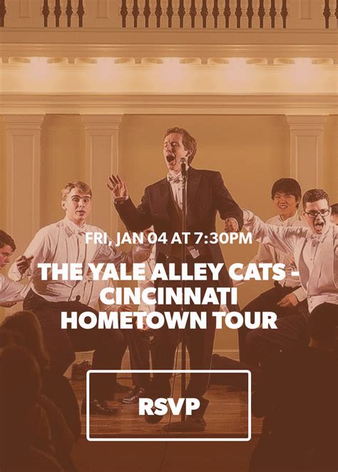 The Yale Alley Cats Cincinnati Hometown Tour Splash