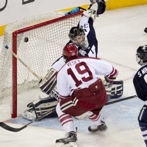 The Yale Harvard Rivalry Jimmy Vesey Scores Harvard S Lone Goal Of