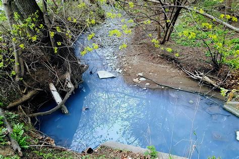 This Is Why A Toronto Stream Turned Bright Blue