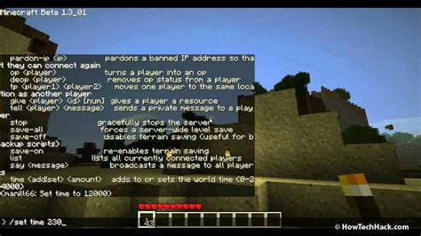 Time Command In Minecraft