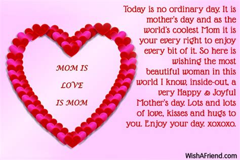 Today Is No Ordinary Day It Mother S Day Wish