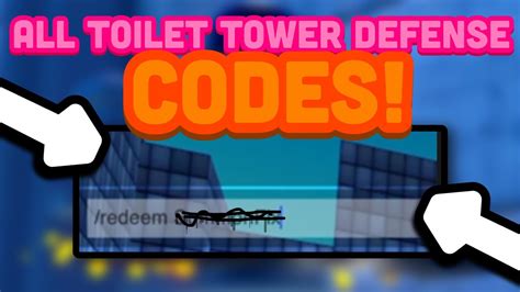 Toilet Tower Defense Codes Roblox