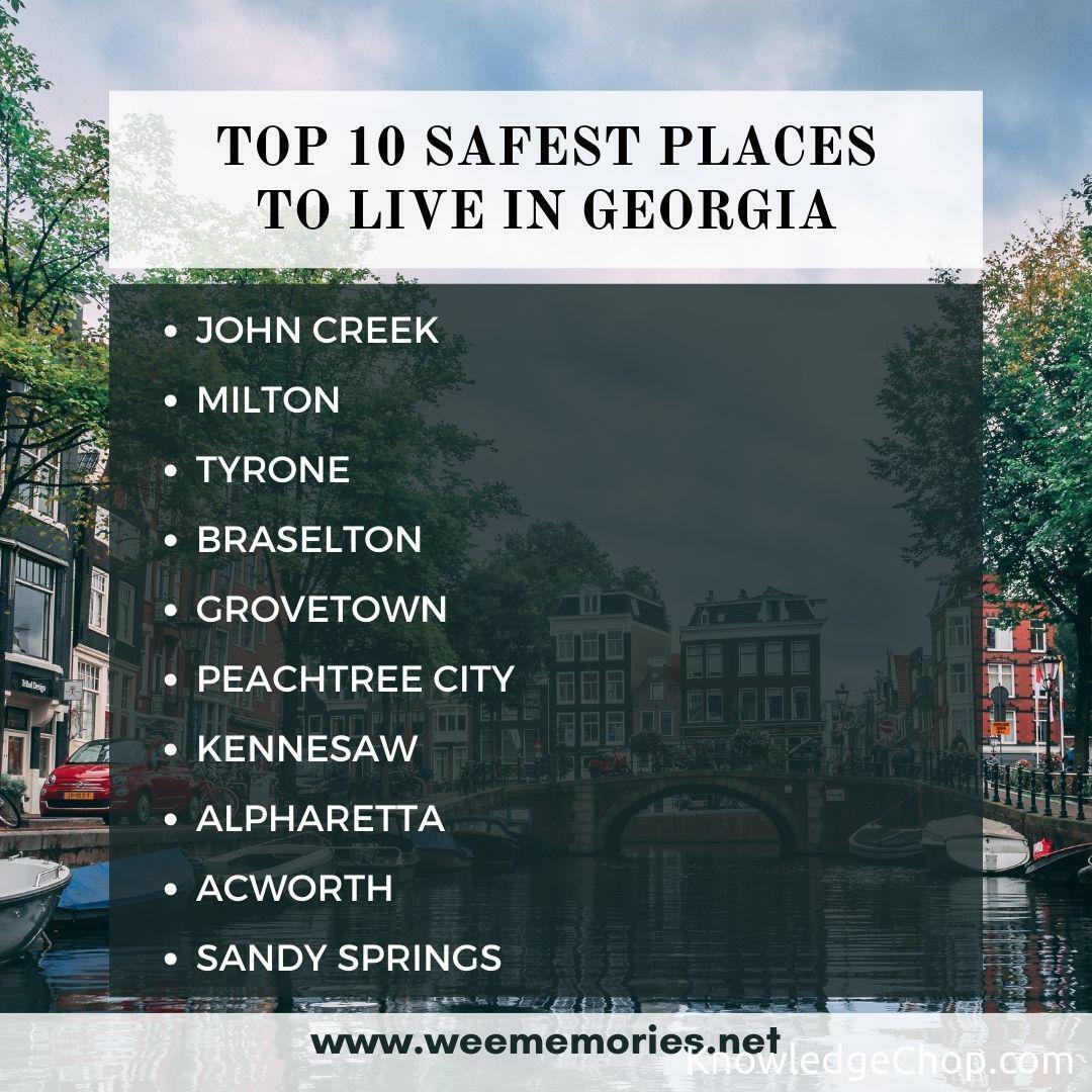 Top 10 Safest Places To Live In Georgia Knowledge Ninja