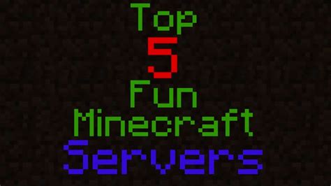 Top 5 Fun Minecraft Servers You Probably Don T Know Youtube