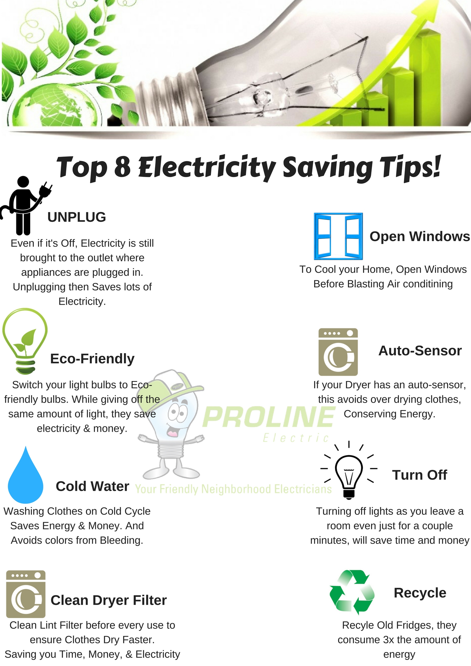 Top 8 Electricity Saving Tips