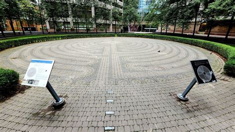 Toronto Public Labyrinth Trinity Square Toronto Ontario Canada