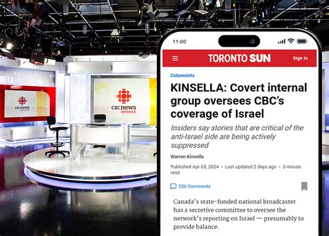 Toronto Sun Columnist Claims Secret Cbc Committee Overseeing Coverage