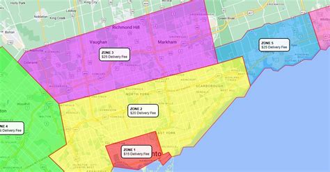 Toronto Zones Scribble Maps