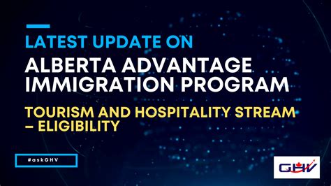 Tourism And Hospitality Stream Alberta Advantage Immigration Program