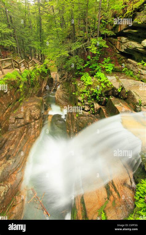 Trail At Sabbaday Falls Kancamagus Highway Waterville Valley White