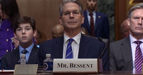 Treasury Sec Nominee Scott Bessent Testifies At Confirmation Hearing