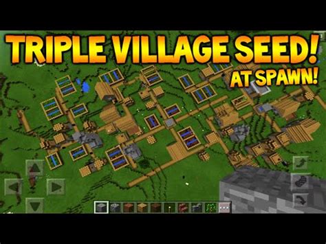 Triple Village At Spawn Minecraft Pocket Edition 0 14 3 Seed 4