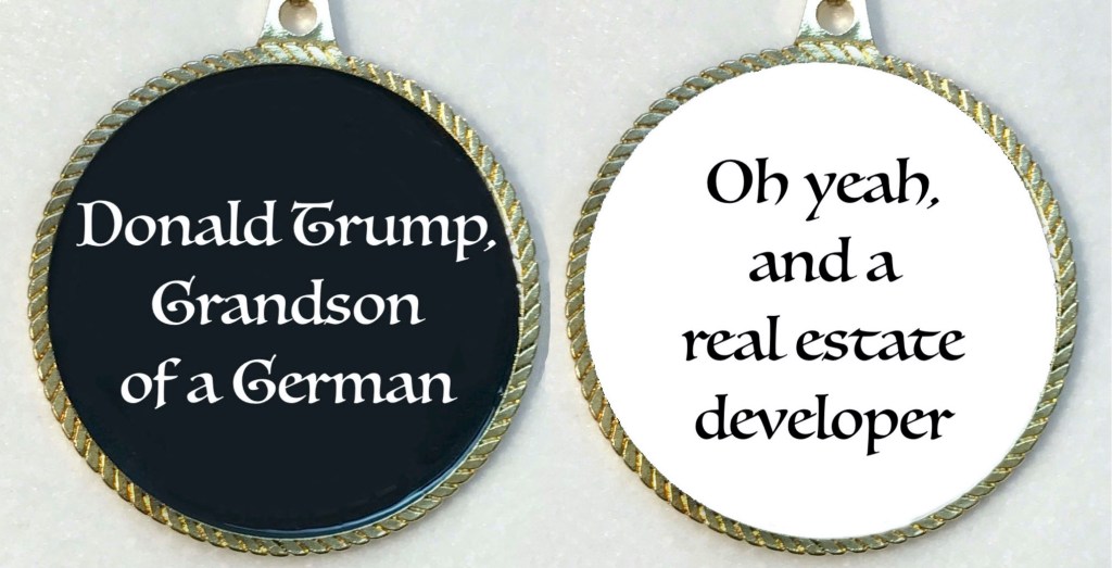 Trump S Ellis Island Award For Being A Developer Of German Descent