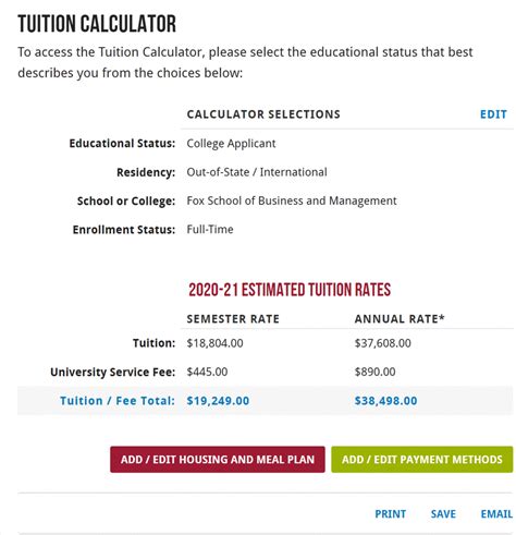 Tuition And Fees Temple University International Student And Scholar