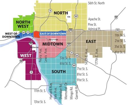 Tulsa Neighborhood Map