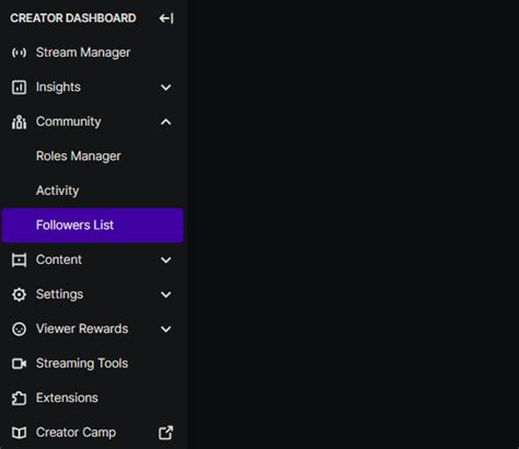 Twitch Followers List