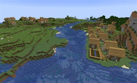 Two River Villages At Spawn Seed For Minecraft 1 19 1 18 2