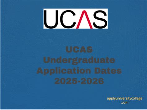 Ucas Application Dates 2025 Richard F Culpepper