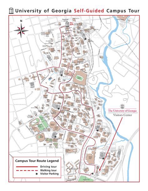 Uga Visitor Campus Map