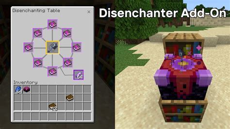 Ultimate Minecraft Bedrock Disenchantment Table Add On Easily Remove