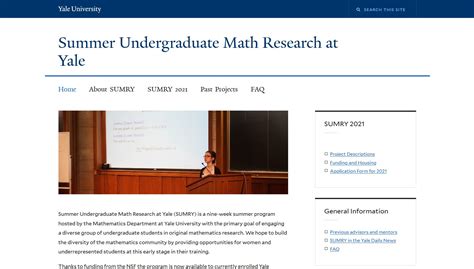 Undergraduate Research Yale