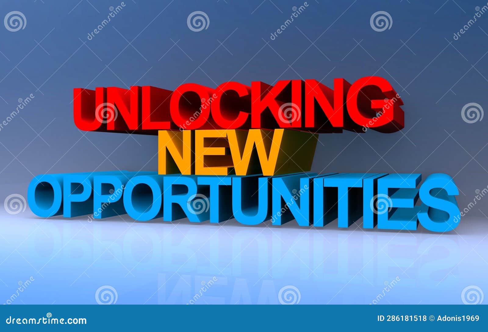 Unlocking New Opportunities On Blue Stock Photo Image Of Ventures