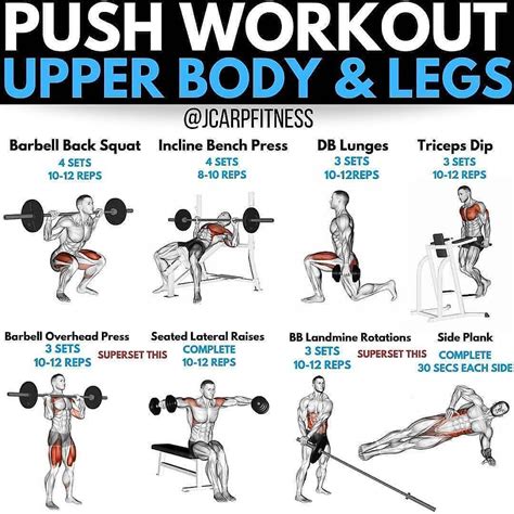 Upper Body Push Workout Unlock Gym Workout Routine Shorts Workout