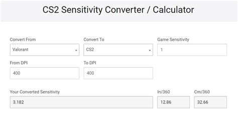 Val To Cs2 Sens: Quick Conversion Guide