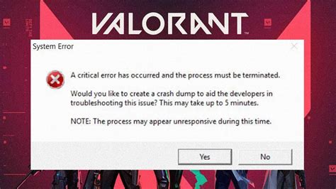 Valorant Critical Error