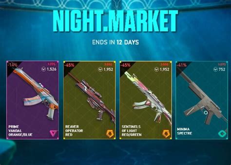 Valorant Night Market Extended Score Your Favorite Skins