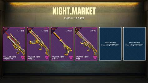 Valorant Night Market Rarity How Rare Is Your Shop