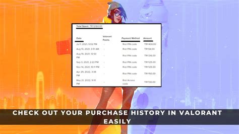 Valorant Purchase: View Past Transactions Easily