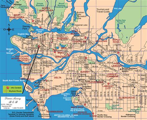 Vancouver Map Tourist Attractions Http Travelsfinders Com Vancouver