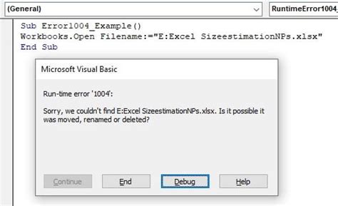 Vba 1004 Error Example Of Vba Runtime Error 1004 In Excel