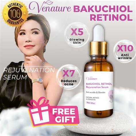 Venature Bakuchiol Retinol Rejuvenation Serum Original Anti Aging