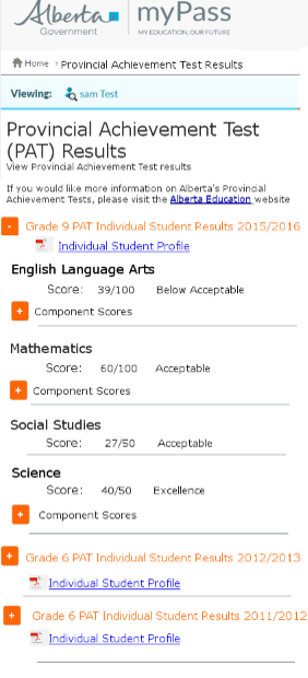 View Pat Results Mypass Pasi Knowledge Base