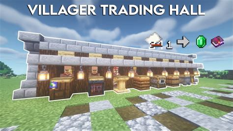 Villager Trading Hall Minecraft Tutorial Java Amp Bedrock 1 21