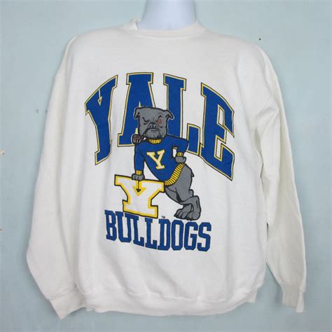 Vintage Yale Bulldogs Crewneck Sweatshirt Xl By Monvalleyvintage