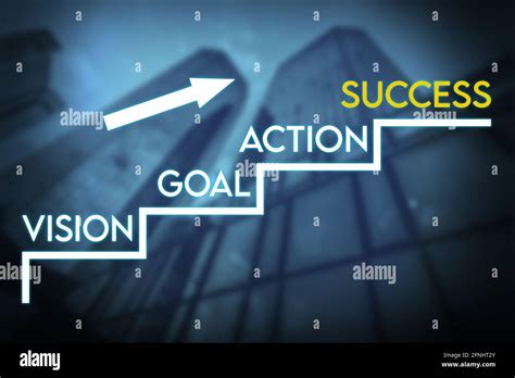 Vision Goal Action Success Business Strategy Stock Photo Image