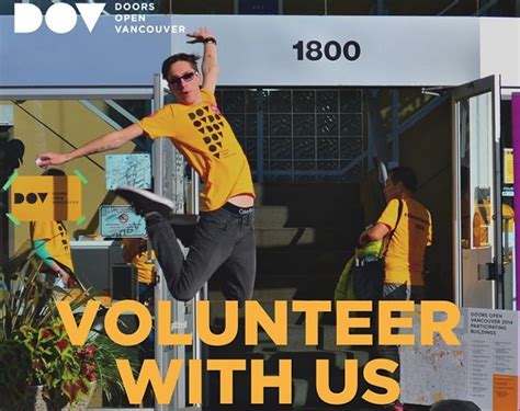 Volunteer Opportunity Doors Open Vancouver June 24 2017 Spacing